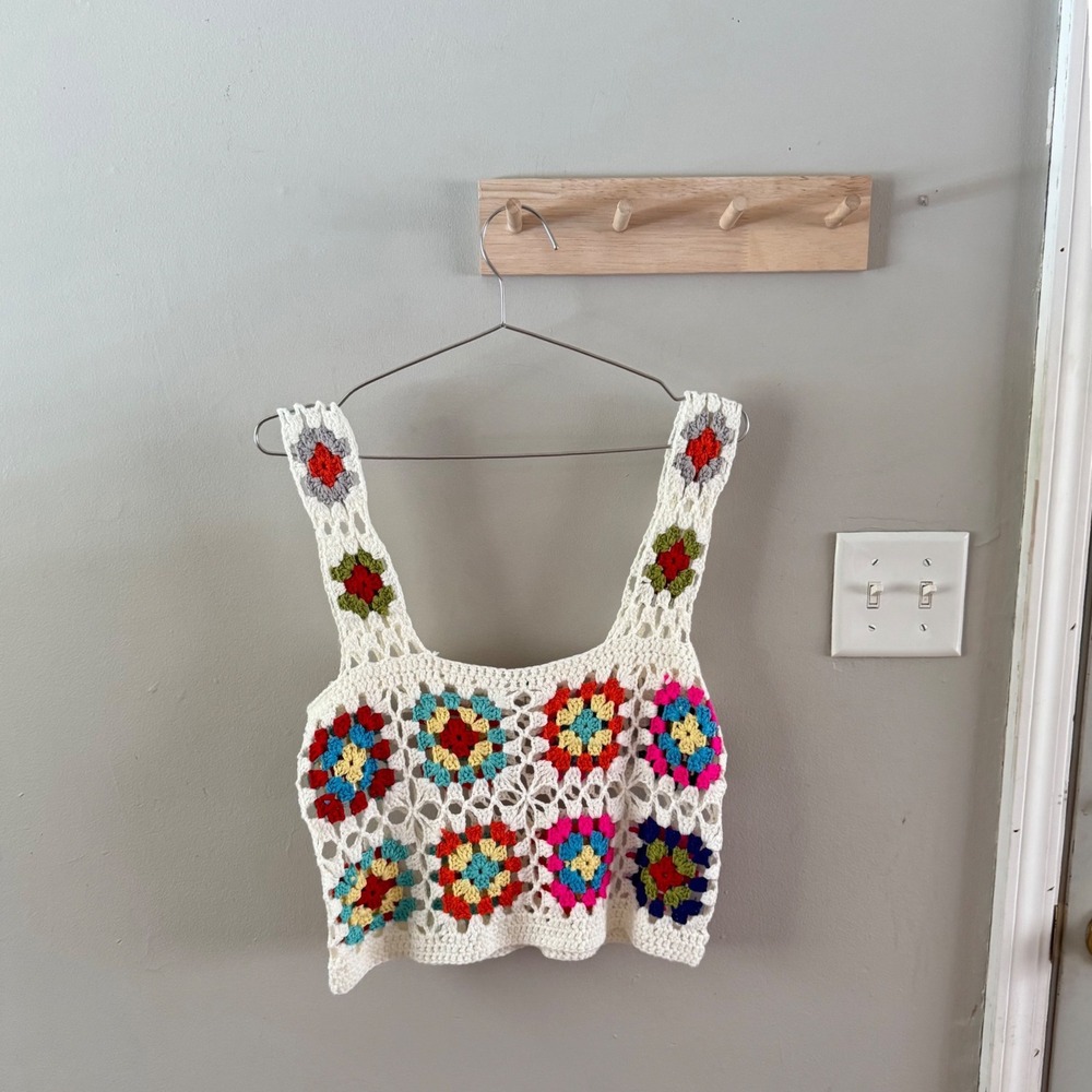 granny square crochet top